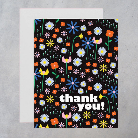 Greeting Card: Chanson De Fleurs Thank You