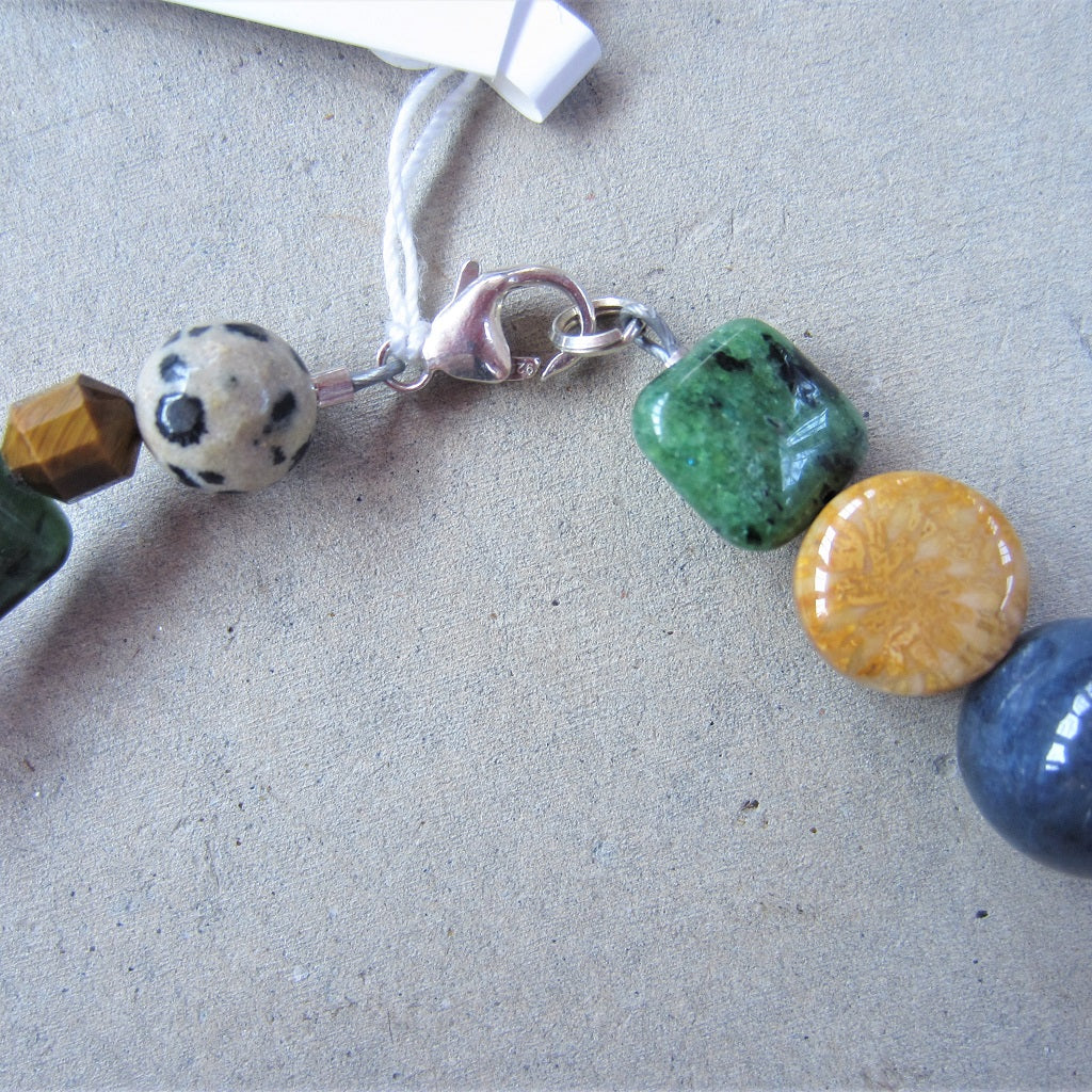 One of a Kind Multi Stone Crystal Collection Necklace