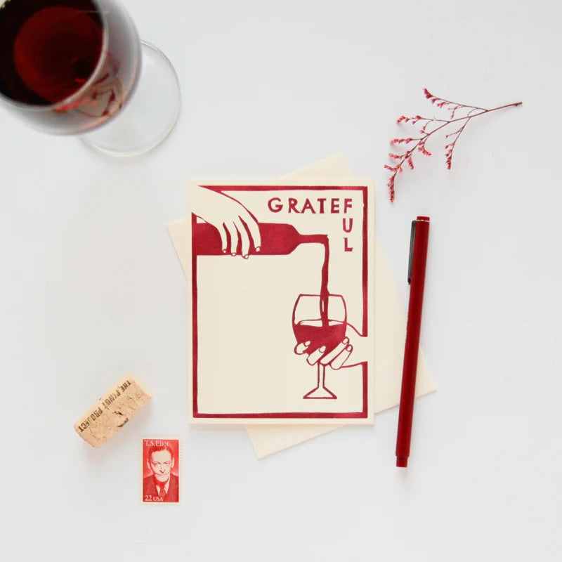 Greeting Card: Cup Half Full