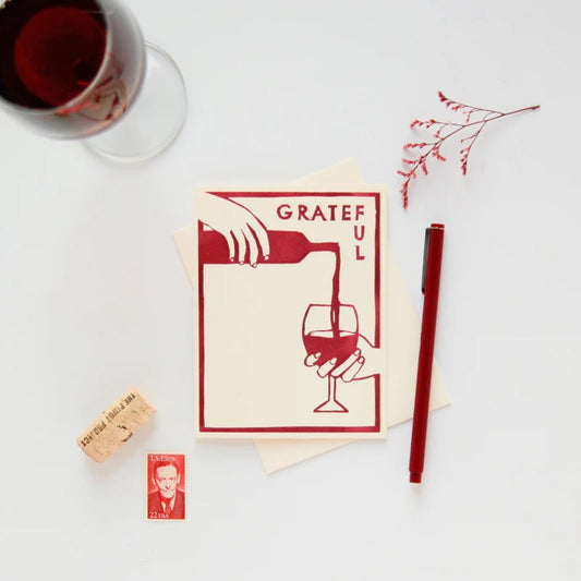 Greeting Card: Cup Half Full