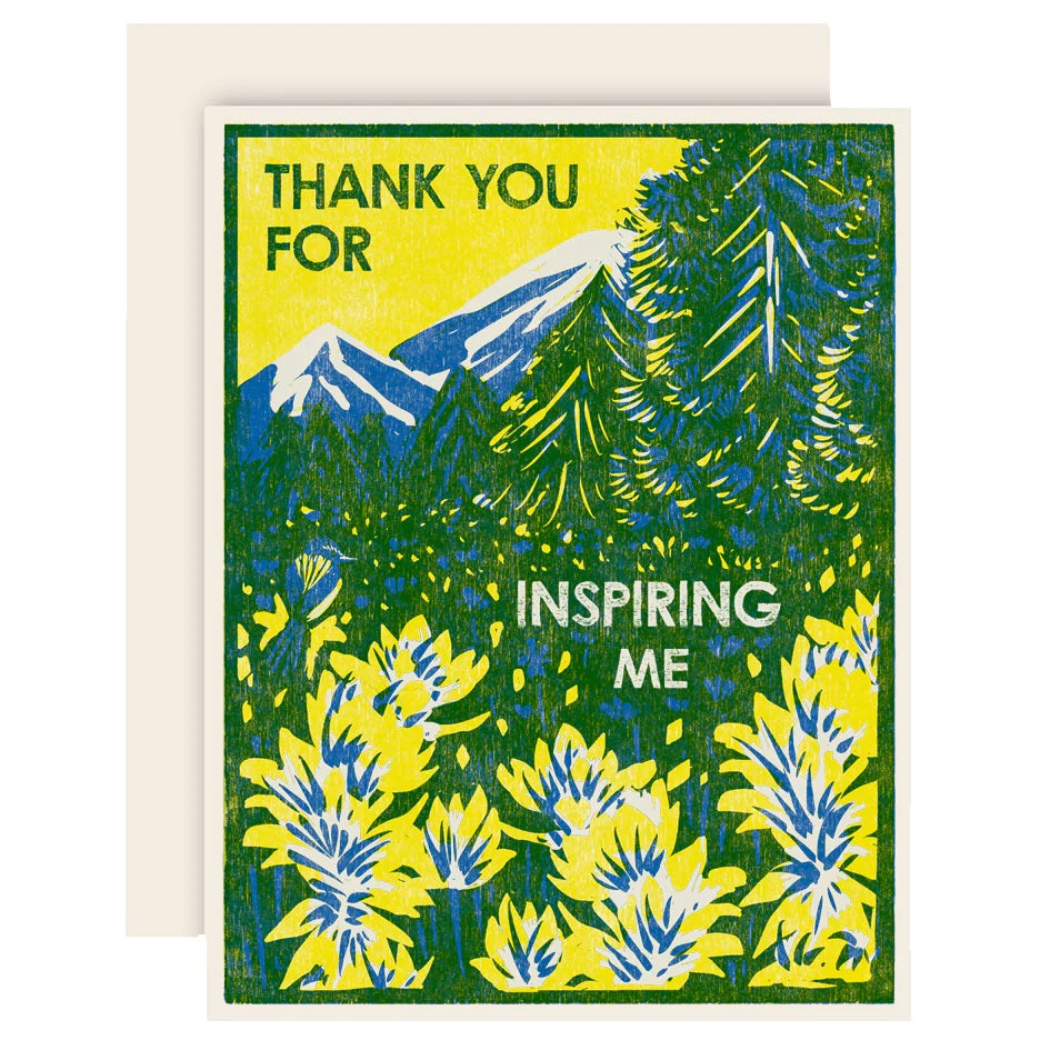 Greeting Card: Thank You for Inspiring Me