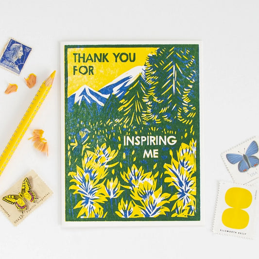 Greeting Card: Thank You for Inspiring Me