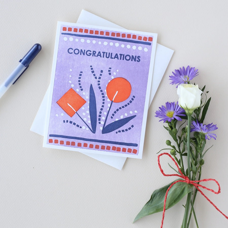 Greeting Card: Congratulations (Bouquet)