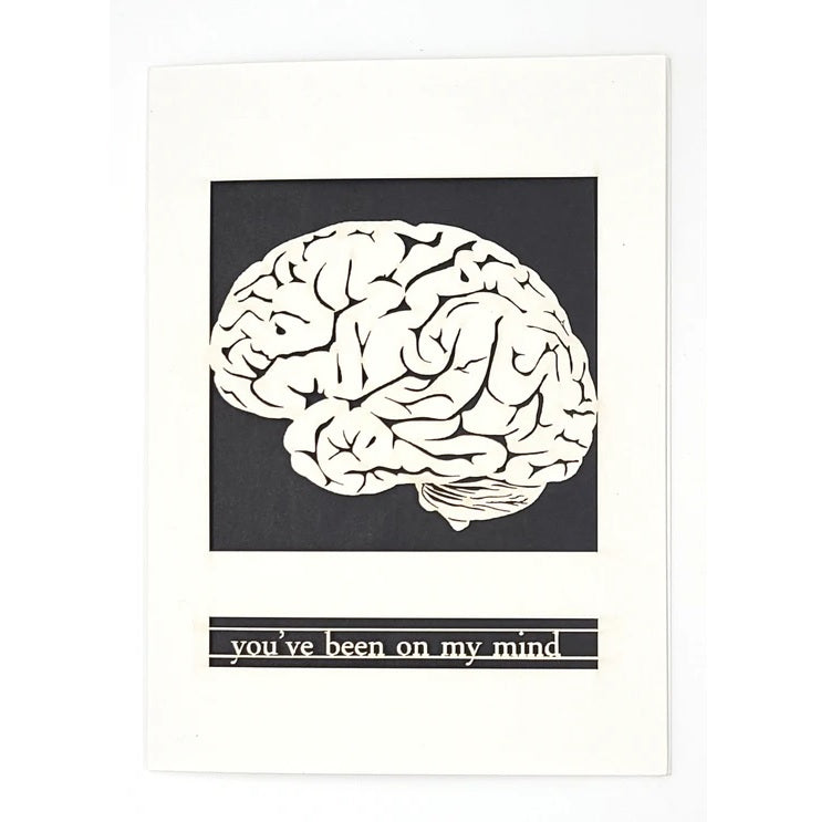 Laser Cut Greeting Card: You've Been on My Mind