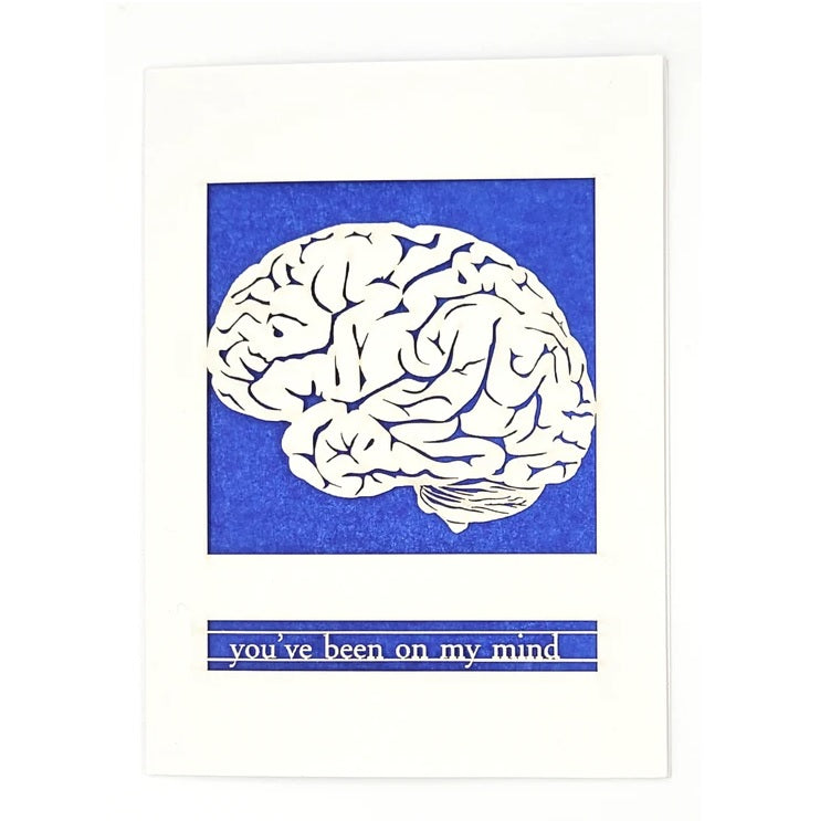 Laser Cut Greeting Card: You've Been on My Mind