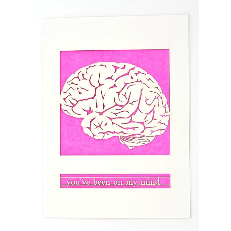 Laser Cut Greeting Card: You've Been on My Mind