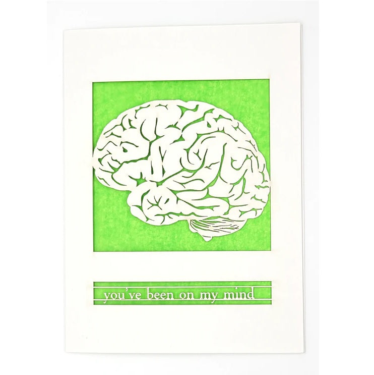 Laser Cut Greeting Card: You've Been on My Mind