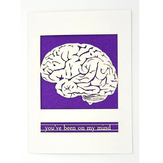 Laser Cut Greeting Card: You've Been on My Mind
