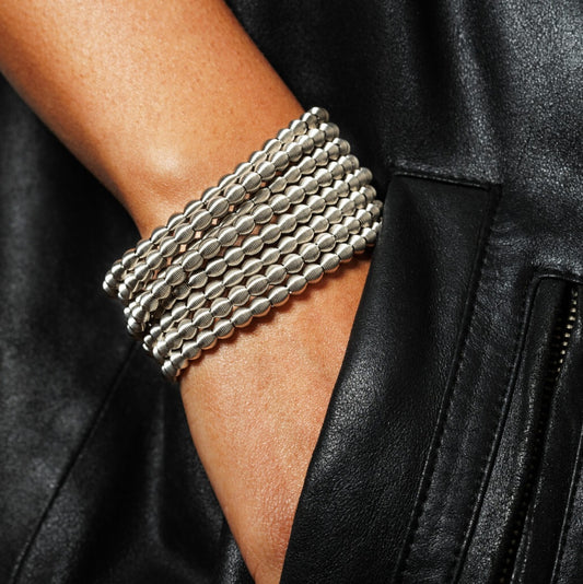 Chapelet Stainless Steel Bracelet (Set of 8)