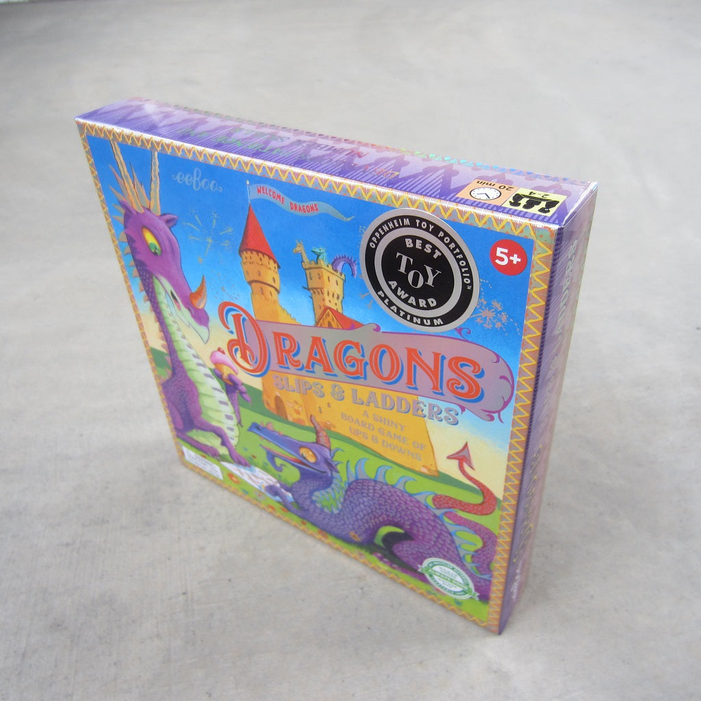Dragons Slips & Ladders Award Winning Classic Board Game eeBoo Kids 5+