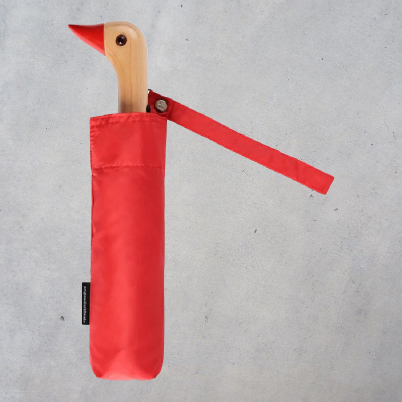 Red Compact Duck Umbrella