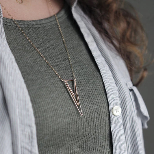 Deepest Depths Necklace in Mixed Metals