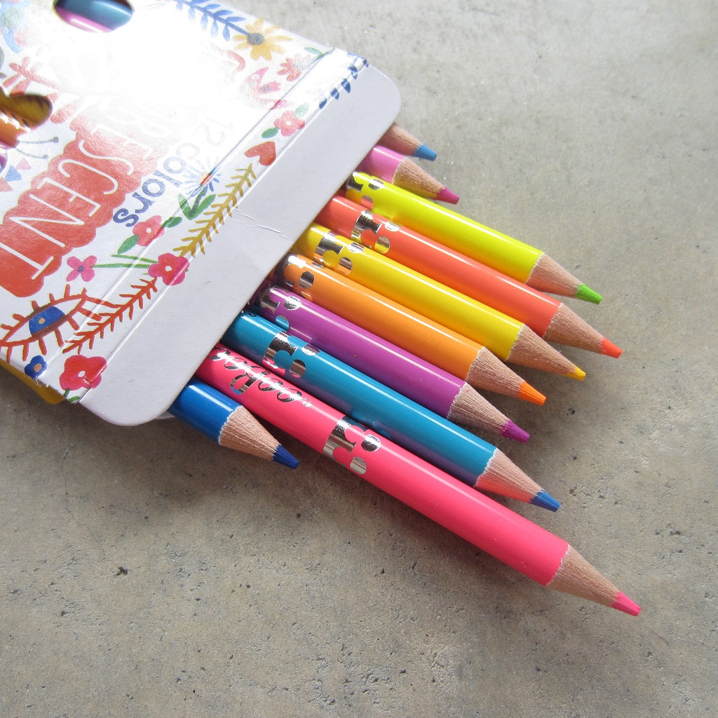 Colored Pencils: 12 Positivity Fluorescent