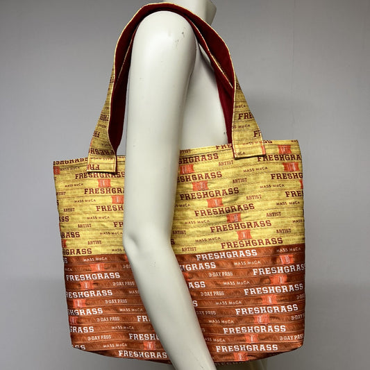 Tote Bag – Yellow+Orange w/Red Lining