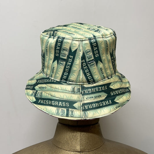 Bucket Hat – Light Green w/Pink Lining