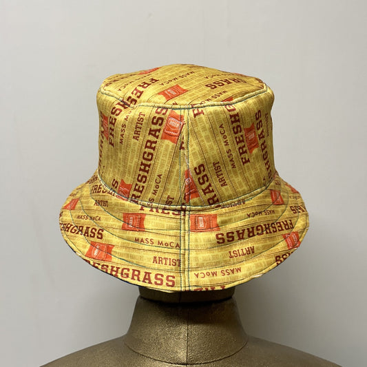 Bucket Hat – Yellow w/Blue Lining