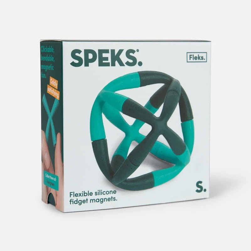 Fleks Flexible Silicone Fidget Magnets: Evergreen