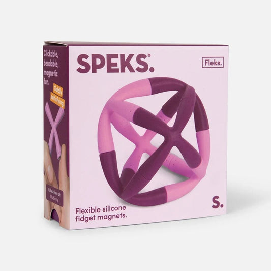 Fleks Flexible Silicone Fidget Magnets: Mulberry