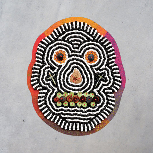 Jeffrey Gibson Sticker: Skull