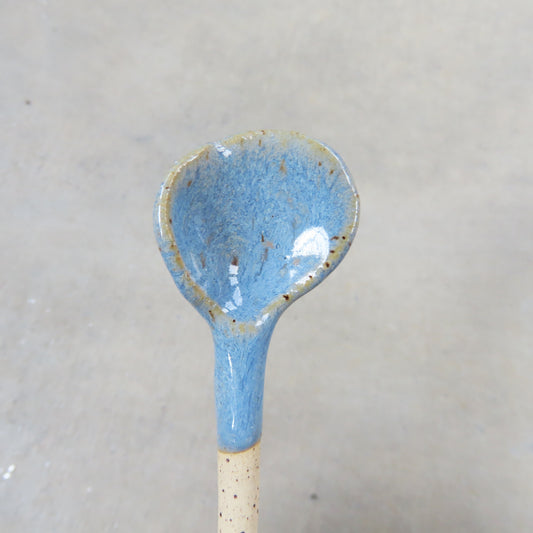 Handmade Ceramic Spoon: Light Blue