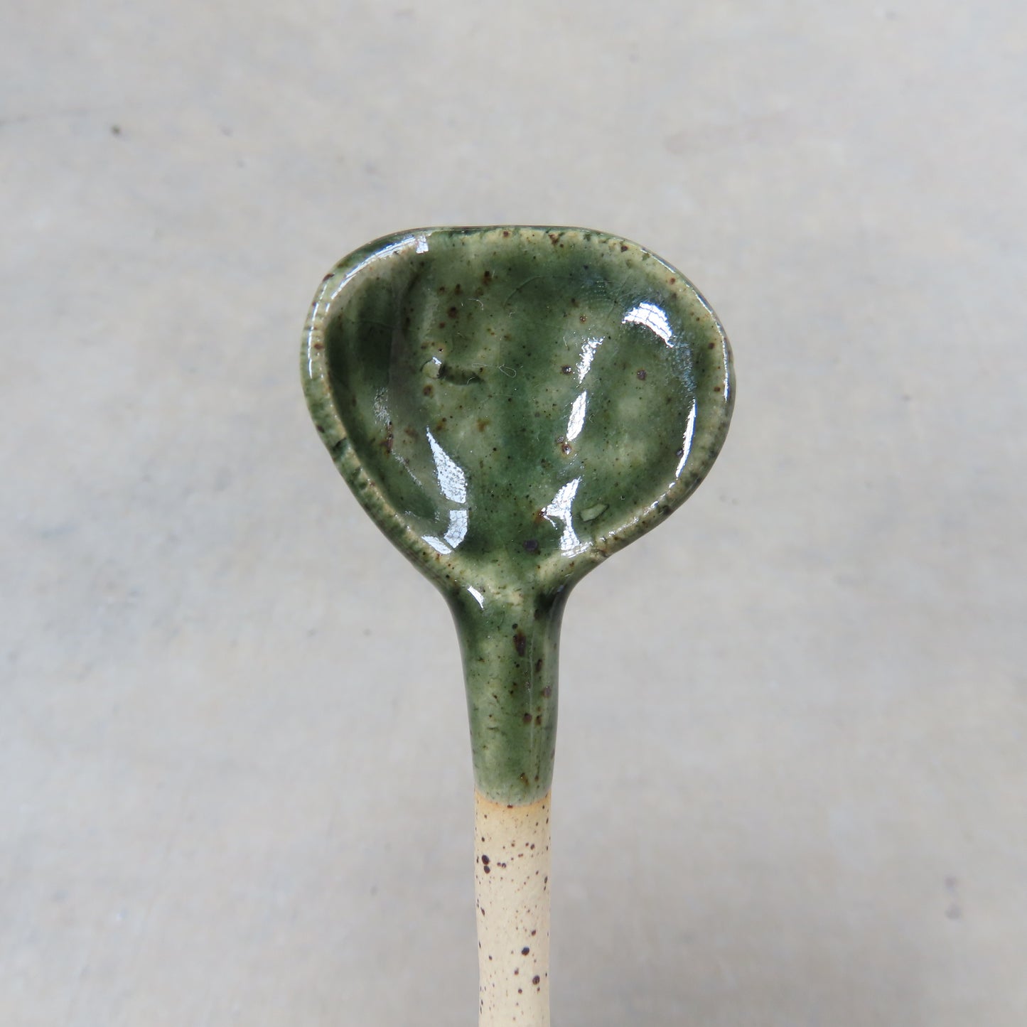 Handmade Ceramic Spoon: Sea Green
