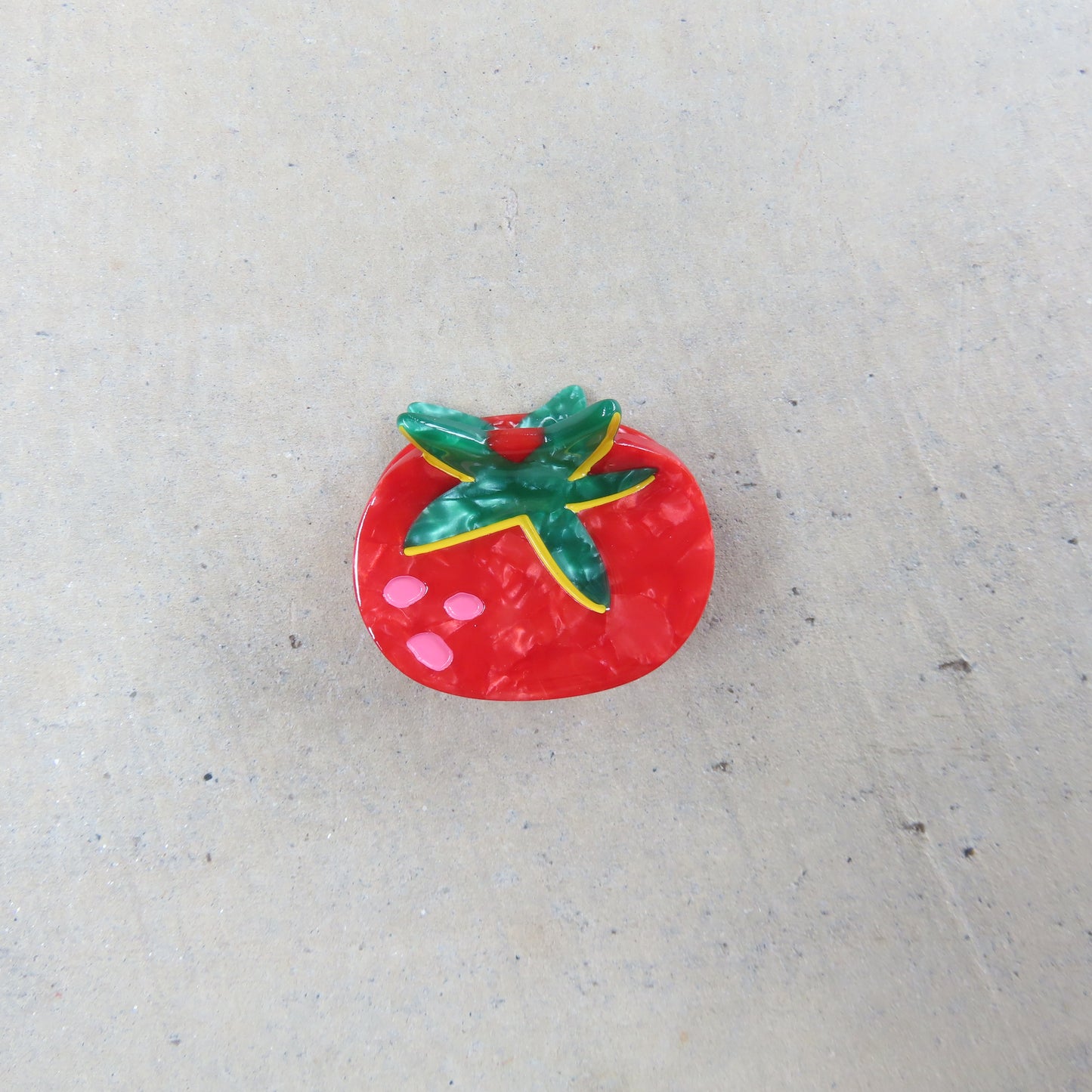 Tiny Tomato Hair Claw