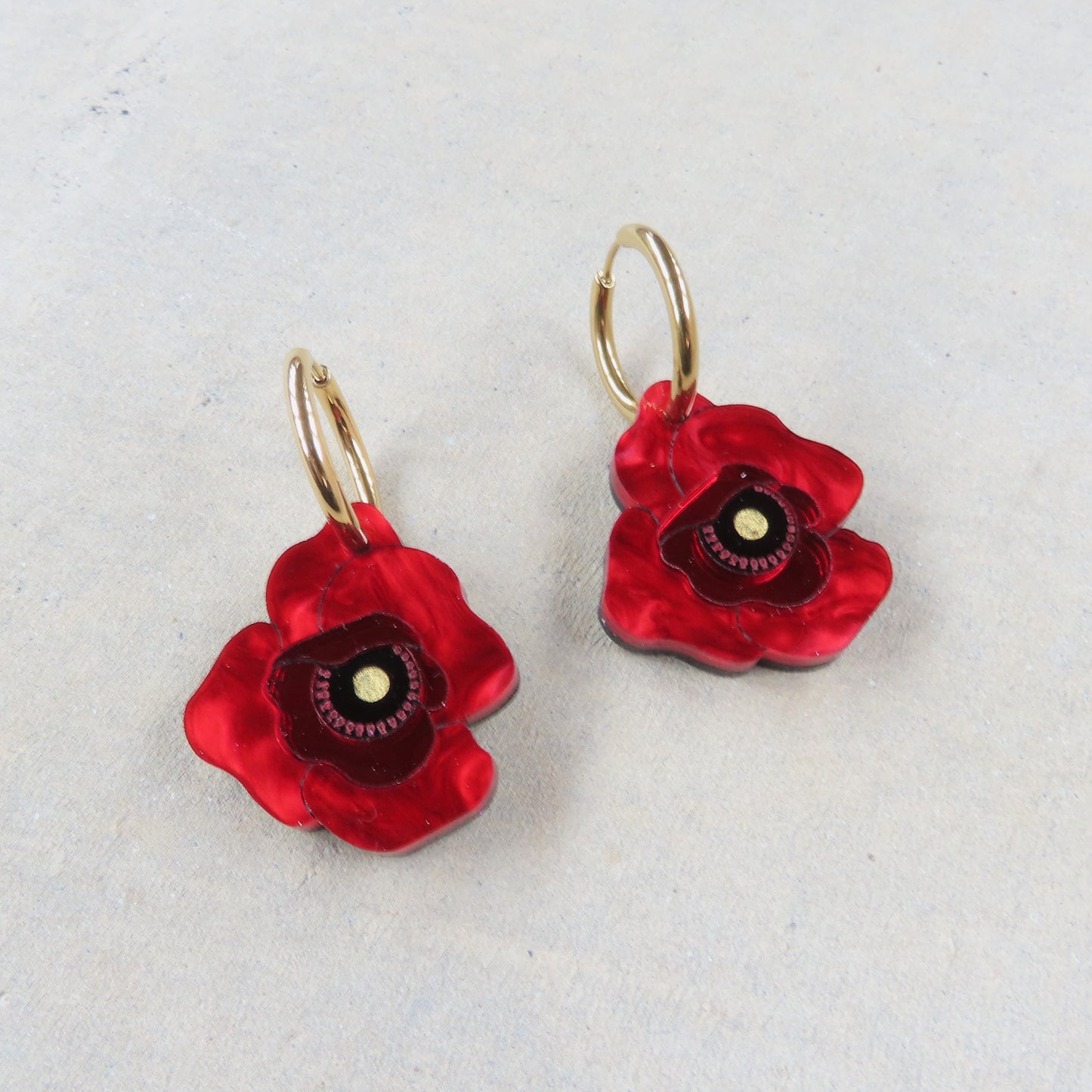 Poppy Acrylic Earrings