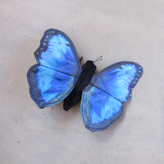 Finger Puppet: Blue Morpho Butterfly