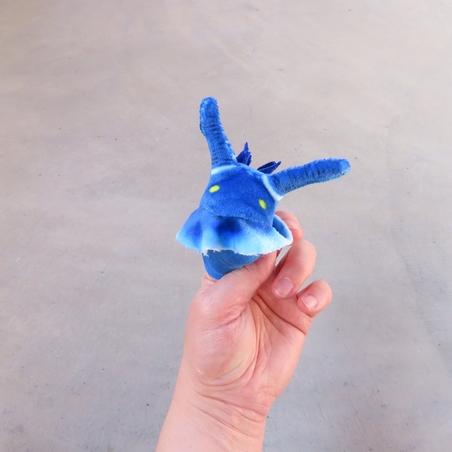 Finger Puppet: Mini Blue Nudibranch