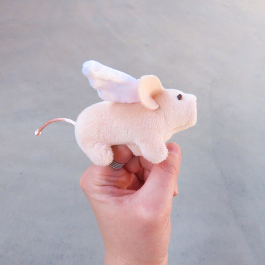 Finger Puppet: Mini Winged Piglet