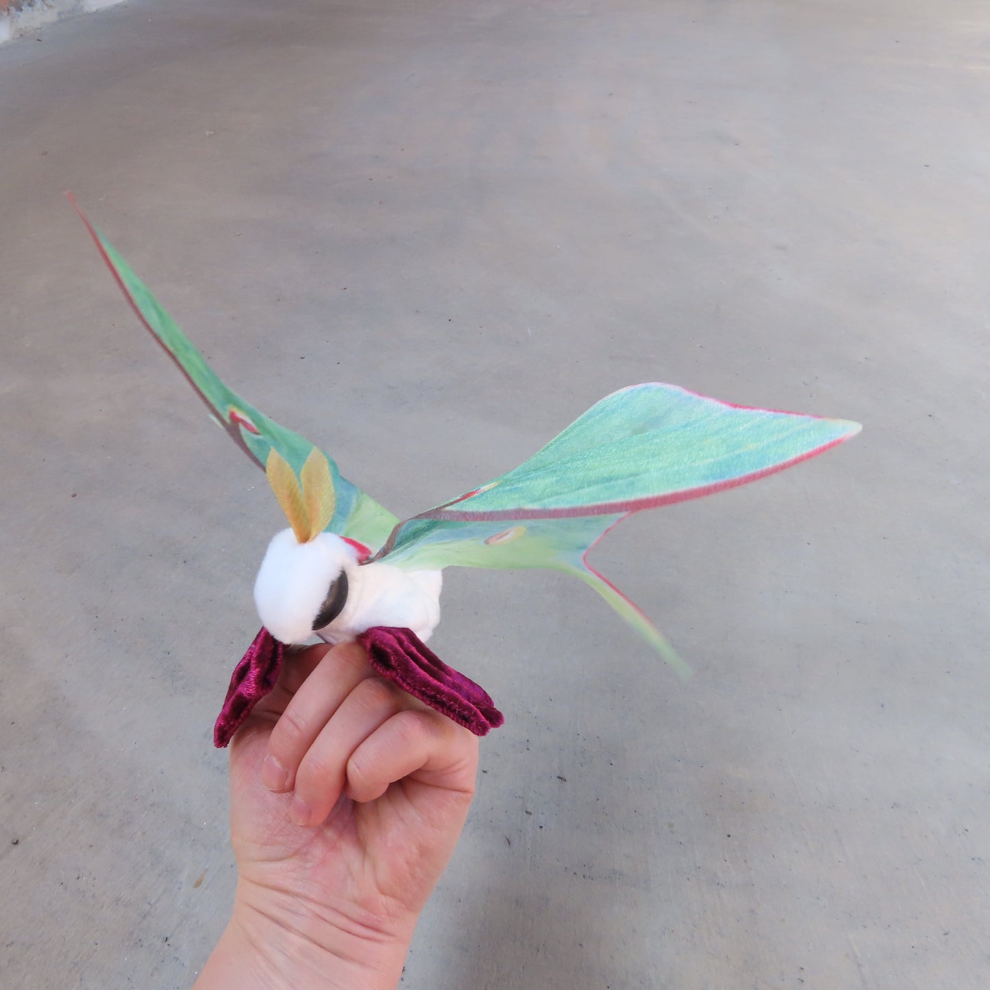 Finger Puppet: Mini Luna Moth