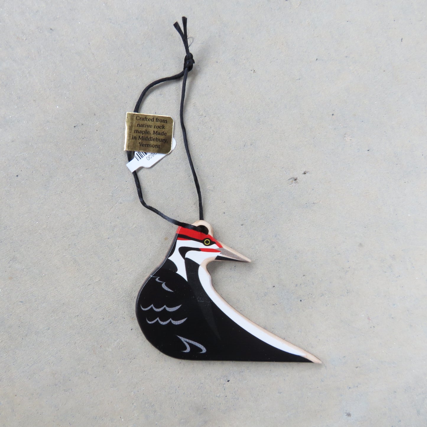Wooden Holiday Ornament: Woodpecker
