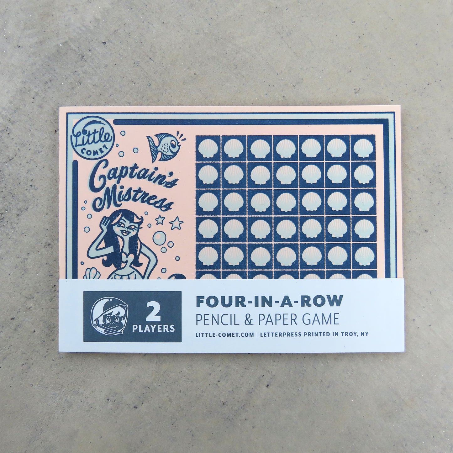 Letterpress Paper Game: Captain's Mistress