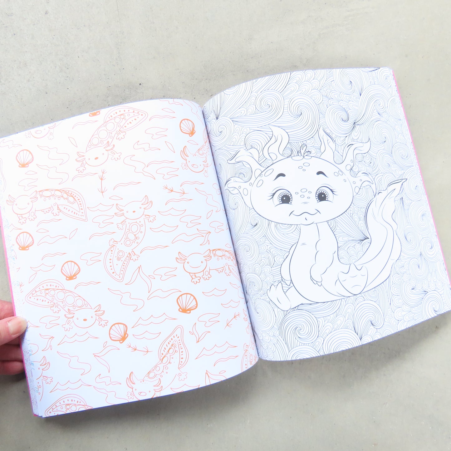 Axolotls Coloring Book