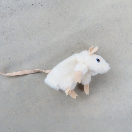 Finger Puppet: Mini White Mouse