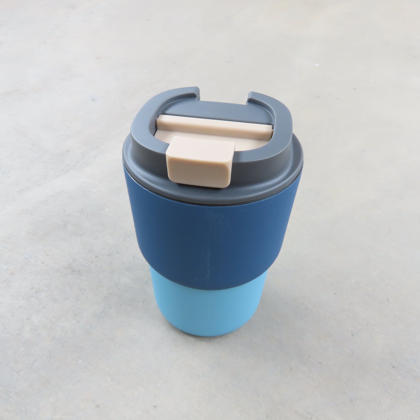 12oz Travel Mug: Pastel Blue Two Tone