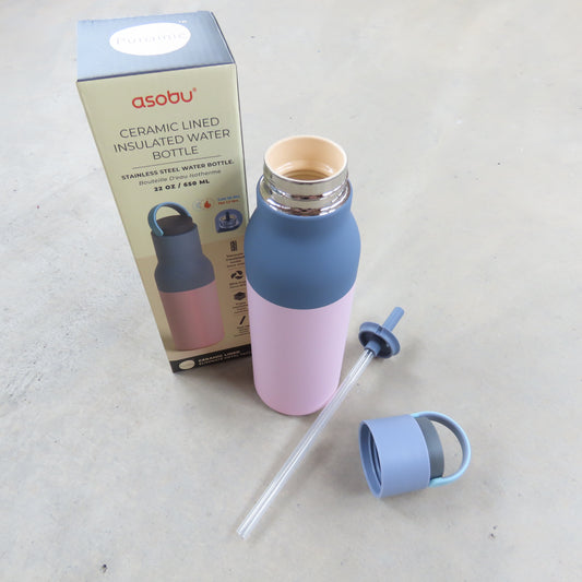 Water Bottle: Pastel Pink Two Tone