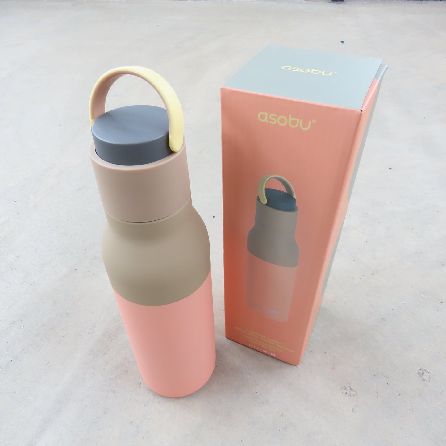 Water Bottle: Pastel Peach Two Tone