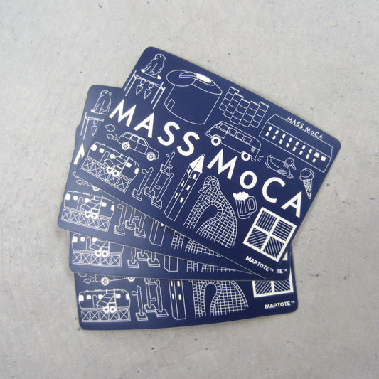 MASS MoCA Sticker: Navy Museum Icons