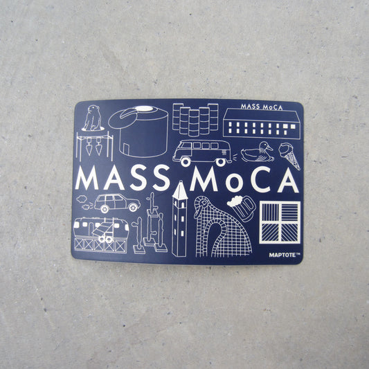 MASS MoCA Sticker: Navy Museum Icons