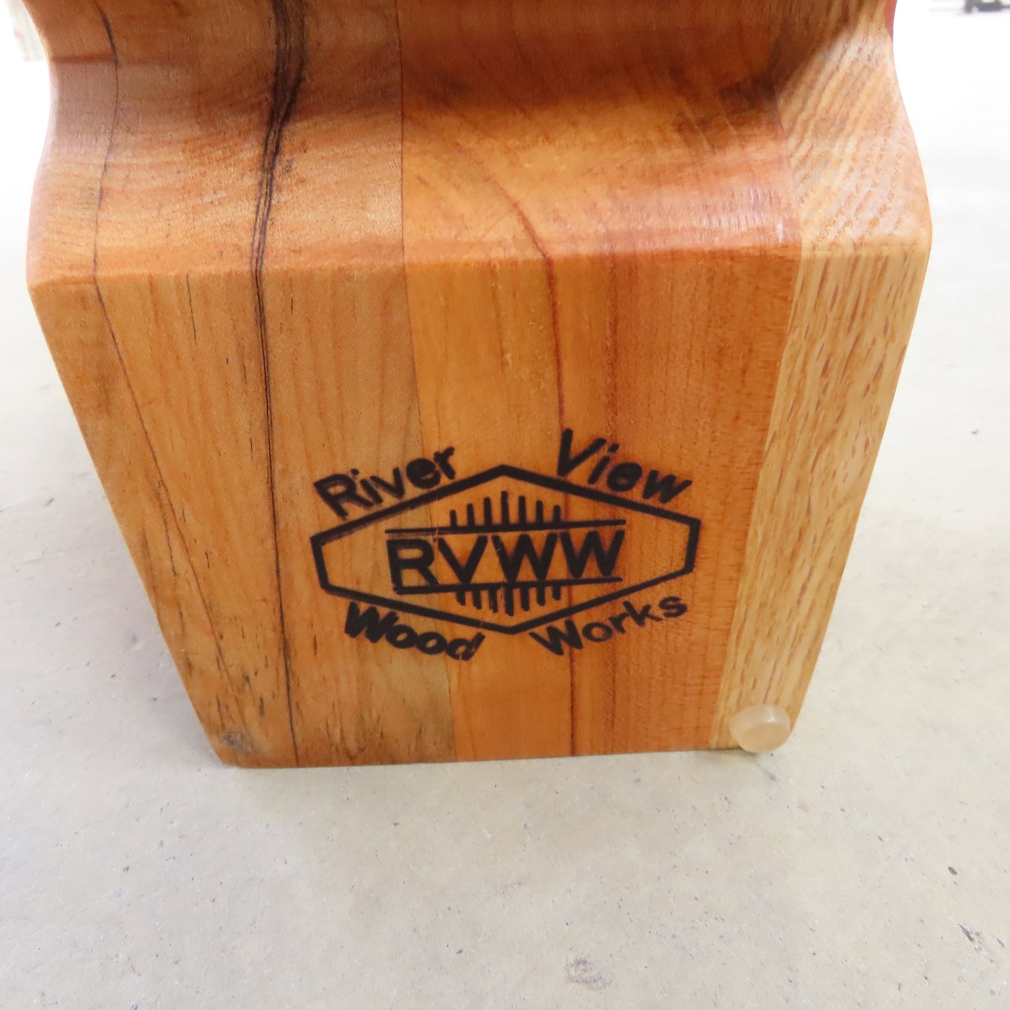 Curvy Jewelry Box: Oak and Cherry with Dragons Breath Epoxy