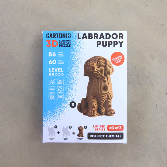 Labrador Puppy Cartonic 3D Cardboard Puzzle
