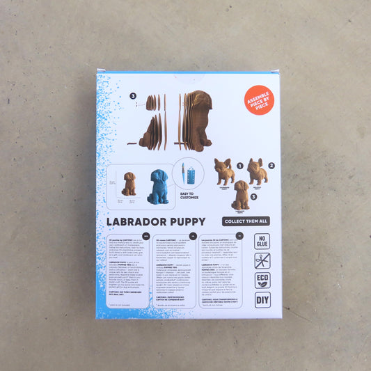 Labrador Puppy Cartonic 3D Cardboard Puzzle