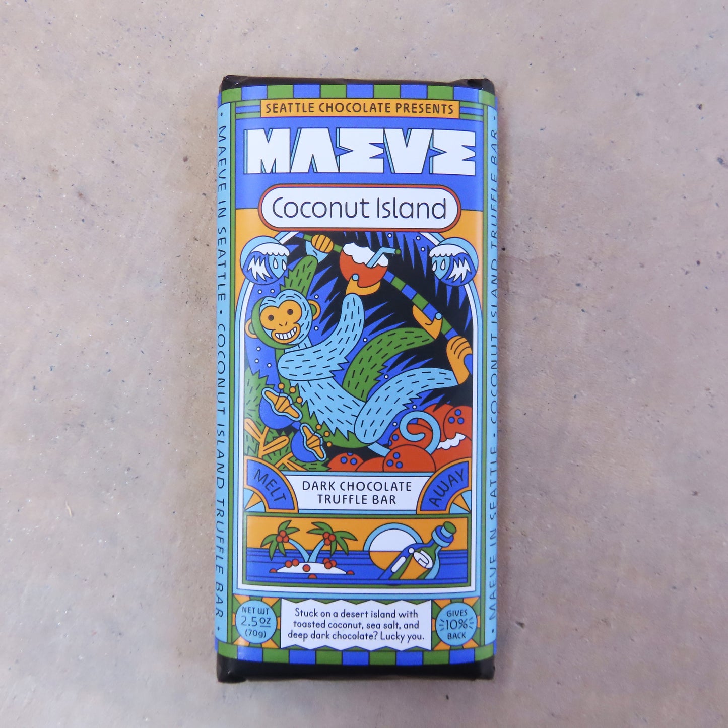 Chocolate Truffle Bar: Coconut Island