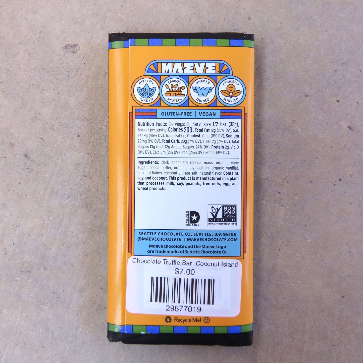 Chocolate Truffle Bar: Coconut Island