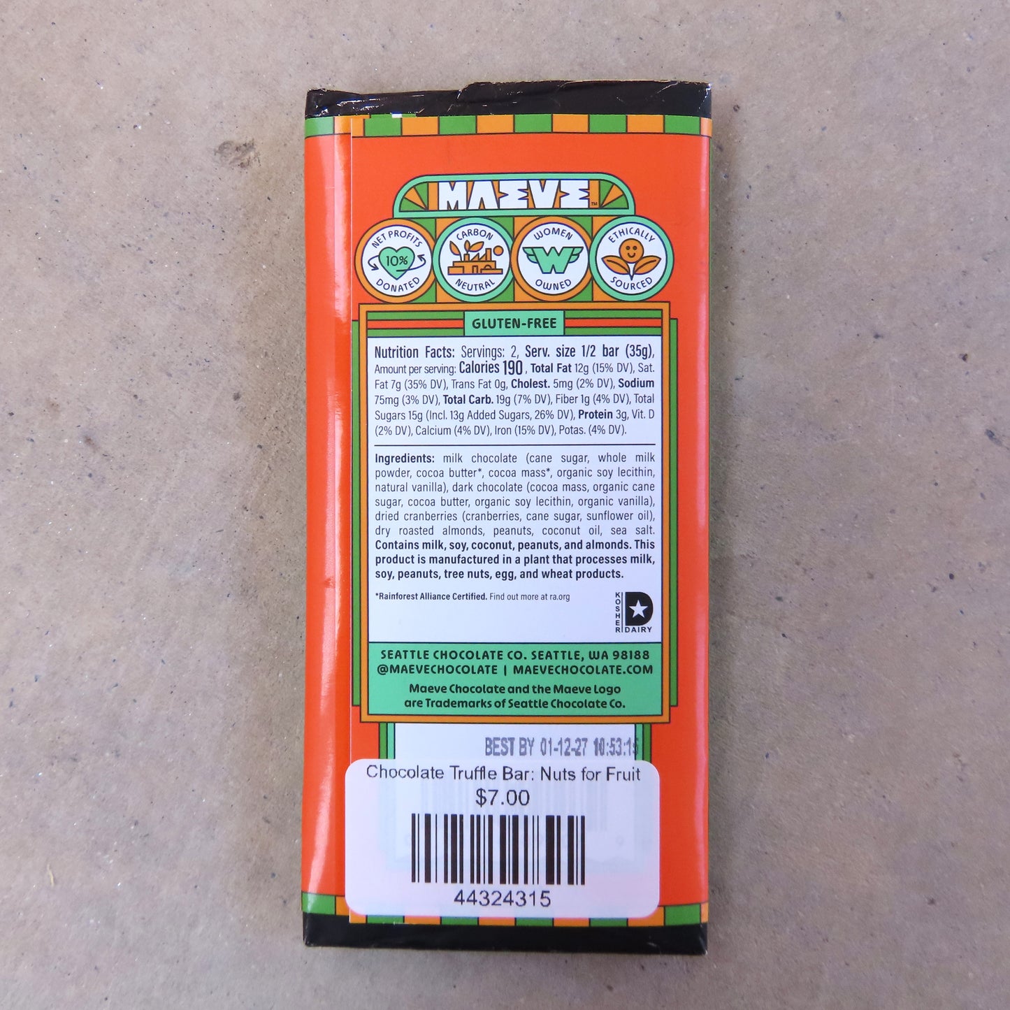 Chocolate Truffle Bar: Nuts for Fruit