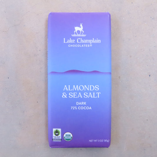 Chocolate Bar: Dark Chocolate Almonds & Sea Salt