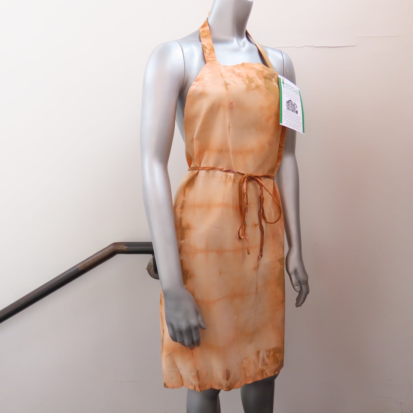 Upcycled Apron: Orange Tie Dye