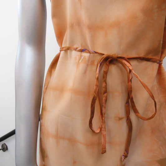 Upcycled Apron: Orange Tie Dye