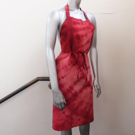 Upcycled Apron: Magenta Tie Dye
